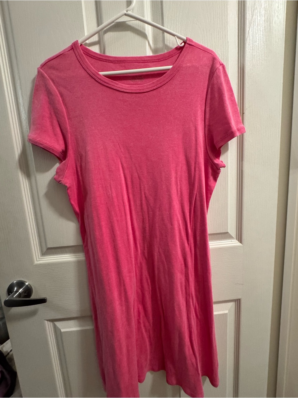 American Eagle Outfitters Hot Pink Short Sleeve Mini Dress